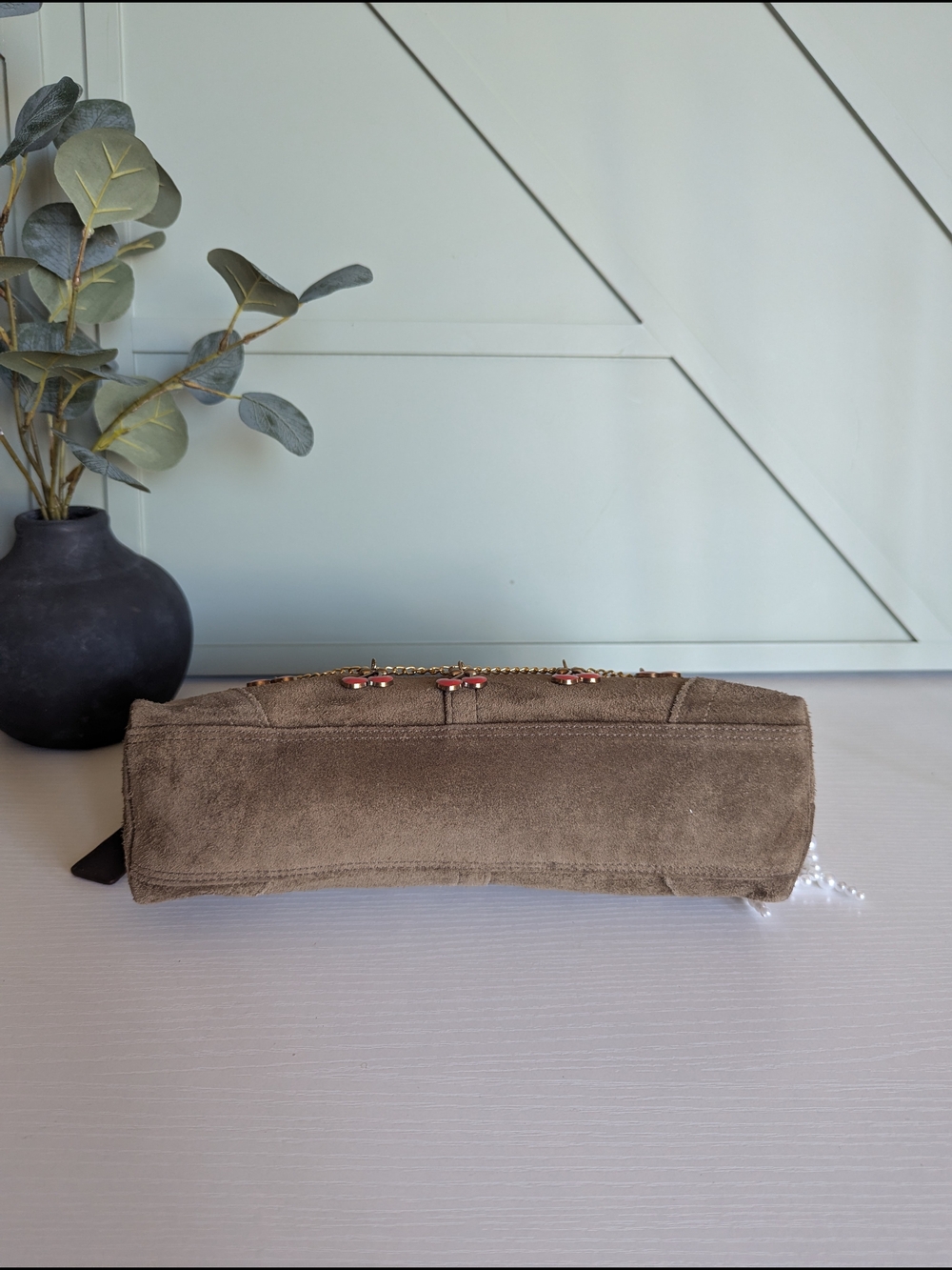 vintage Coach Hamptons Demi Suede Baguette Bag - Picture 9 of 13